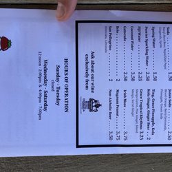 The Italian Jerk - Drink menu