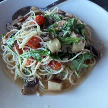 Rocco's Restaurant - Capellini Campagnole with white sauce - Modern European Near Me - San Clemente, California