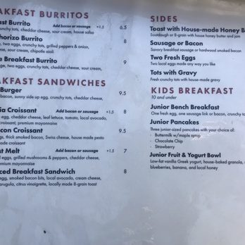 Burger Bench - Breakfast menu - American Near Me - Escondido, California Burger Bench - Breakfast menu - American Near Me - Escondido, California
