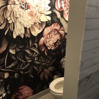 Monumental Remodeling - a bathroom with a floral wallpaper - General Contractors Near Me - New York, New York Monumental Remodeling - a bathroom with a floral wallpaper - General Contractors Near Me - New York, New York