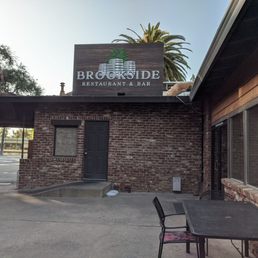 Exterior outside entrance of Brookside Restaurant & Bar - Store feont - Sacramento, California Exterior outside entrance of Brookside Restaurant & Bar - Store feont - Sacramento, California