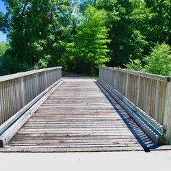 Hilliard Municipal Park - Wooden bridge.