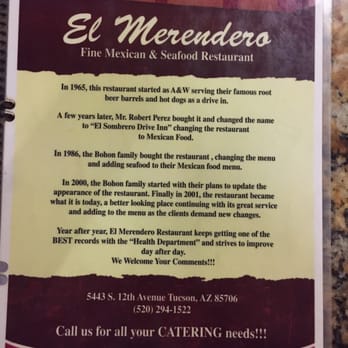 El Merendero - Mexican Near Me - Tucson, Arizona