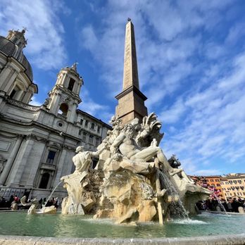 Piazza Navona - Fountain of Four Rivera by Bernini - Landmarks & Historical Buildings Near Me - Rome, RM Piazza Navona - Fountain of Four Rivera by Bernini - Landmarks & Historical Buildings Near Me - Rome, RM