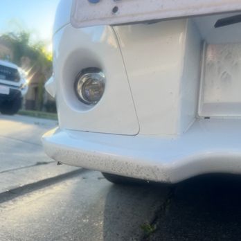 Luis Body Shop - This is that dirty water trapped under the paint, day one I thought it would just come off after a wash - Body Shops Near Me - Los Angeles, California