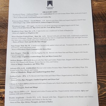 Woodstock Brewing - Bar Menu - Breweries Near Me - Phoenicia, New York