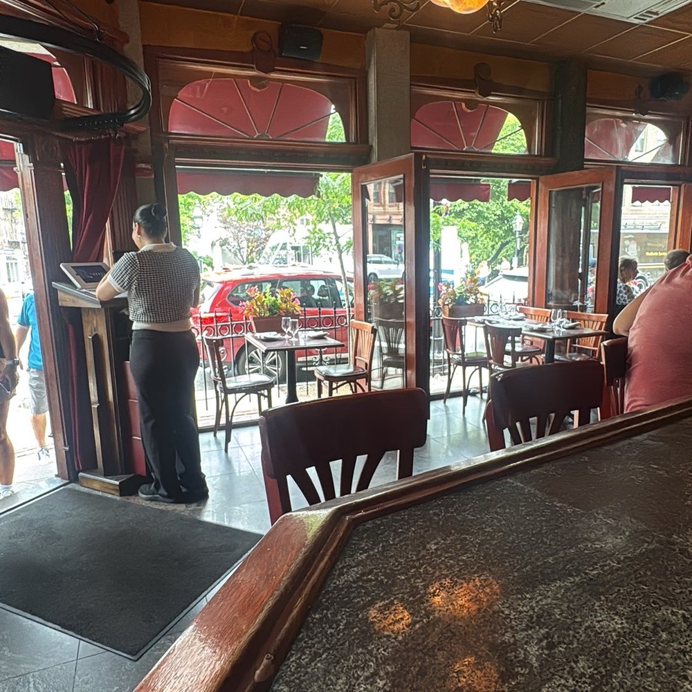 The Florentine Cafe - Inside at the bar. Pretty view - Italian Near Me - Boston, Massachusetts