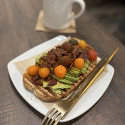 OneDo Coffee Roasters - The Bacon Baltimore Avocado Toast with Old Bay!