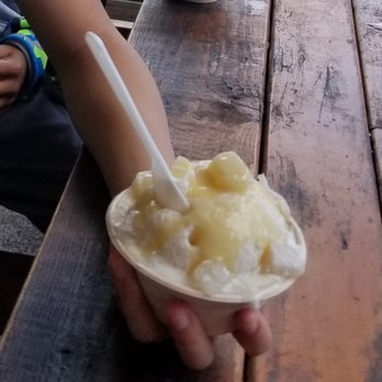 Kula Shave Ice - Coconut flavor with mochi balls - Shaved Ice Near Me - Hilo, Hawaii Kula Shave Ice - Coconut flavor with mochi balls - Shaved Ice Near Me - Hilo, Hawaii