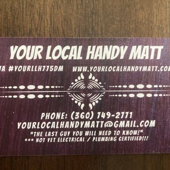 Your Local Handy Matt - Contact him - Handyman Near Me Your Local Handy Matt - Contact him - Handyman Near Me