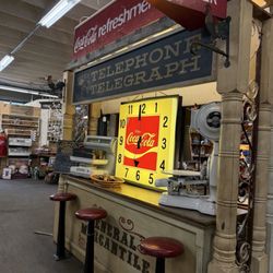 Country Creations Antique Mall - Coca Cola stand, antiques, booths