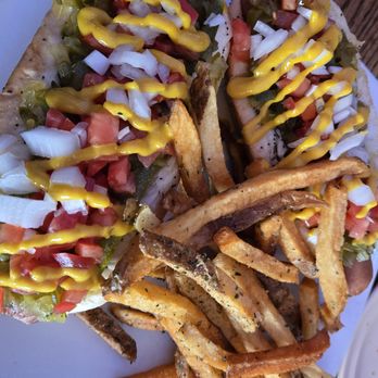 Butch McGuire's - 2 Chicago Dogs with Fries - Irish Near Me - Chicago, Illinois