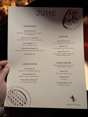 Menu photo 6 June On Cambie Vancouver, BC