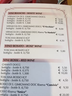 Menu photo 3 Fattoria Poggio Alloro San Gimignano, AG Menu photo 3 Fattoria Poggio Alloro San Gimignano, AG