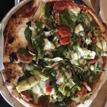 Blaze Pizza - My version of the Build Your Own Pizza. PACKED with fresh veggies! - Pizza Near Me - Miami, Florida