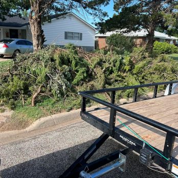 J & Jays Lawns - a tree that fell down on a trailer - Lawn Services Near Me J & Jays Lawns - a tree that fell down on a trailer - Lawn Services Near Me