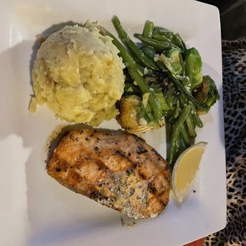 Budd Bay Cafe - The salmon and sides were really good! My plate was clear at the end of dinner! - Seafood Near Me - Olympia, Washington