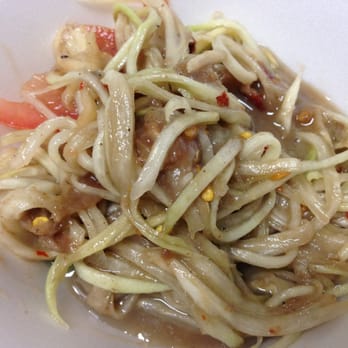 Boba Cafe - Papaya salad is good here. $5 - Asian Fusion Near Me - Fresno, California