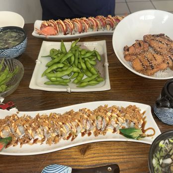 IKOI Sushi Café - Crunchy California Roll, Edamame, Spicy Geisha Roll & Chicken Teriyaki - Japanese Near Me - Walnut Creek, California