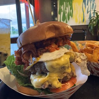 Boba Burger - Seoul Burger (double patty with add on) - Burgers Near Me - Morton Grove, Illinois Boba Burger - Seoul Burger (double patty with add on) - Burgers Near Me - Morton Grove, Illinois