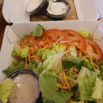 Buffalo Wild Wings - Side Garden Salad, Vinigrette Onion and Ranch dressings - Chicken Wings Near Me - Lincoln, Nebraska