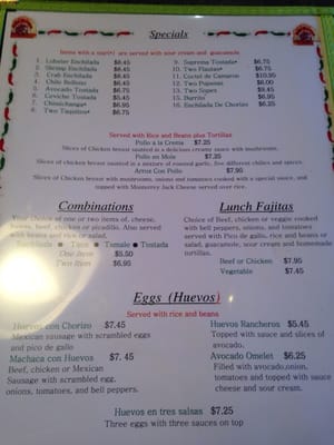 Menu photo 6 Los Arcos Salem, OR