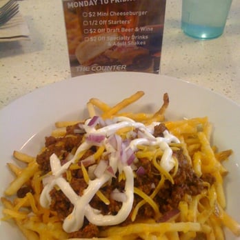 The Counter - Happy Hour means half off starters! Chili cheese fries! - Burgers Near Me - Honolulu, Hawaii