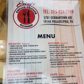 Jeisy Grilled Chicken - menu - American Near Me - Philadelphia, Pennsylvania Jeisy Grilled Chicken - menu - American Near Me - Philadelphia, Pennsylvania