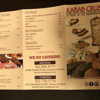 Kabab Crush - Mediterranean Near Me - Corona, California Kabab Crush - Mediterranean Near Me - Corona, California