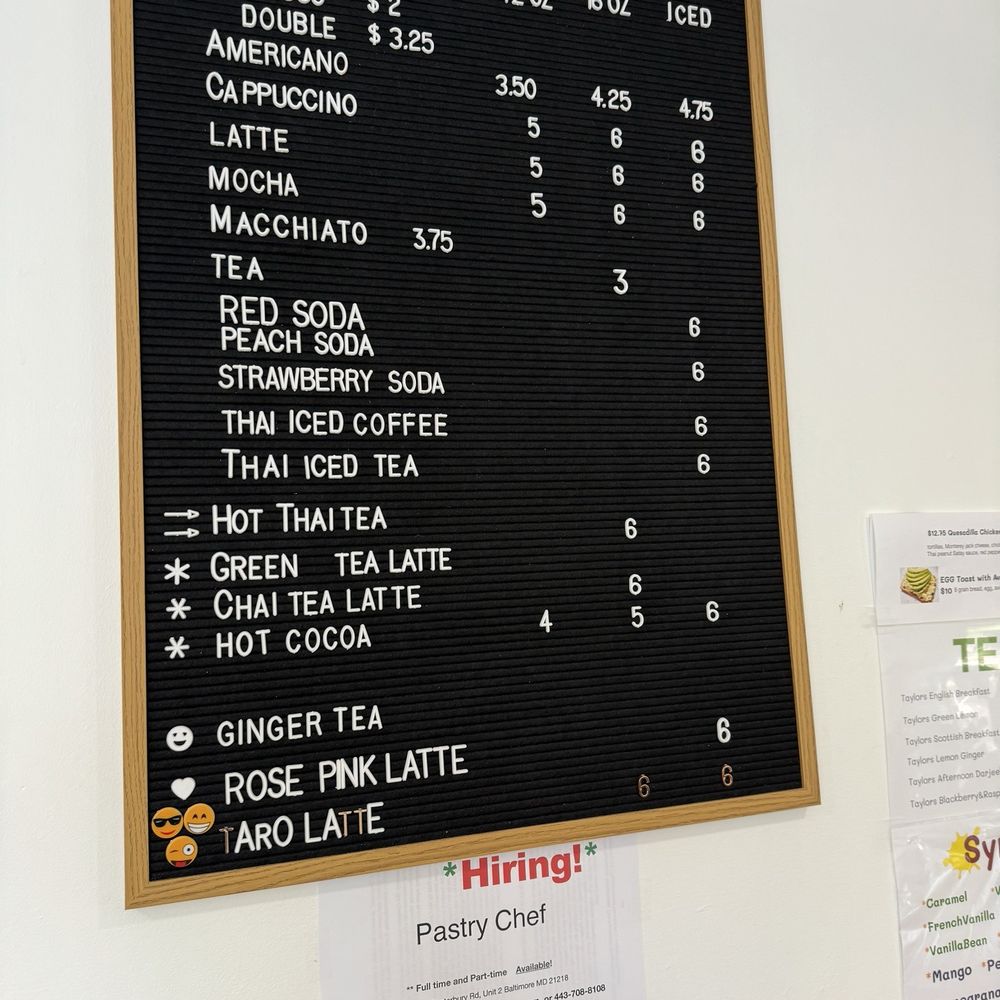 Kanom Cafe - Drink menu - Bakeries Near Me - Baltimore, Maryland Kanom Cafe - Drink menu - Bakeries Near Me - Baltimore, Maryland