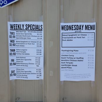 Ige's Lunchwagon & Catering - Menu 2.2.22 - Caterers Near Me - Aiea, Hawaii Ige's Lunchwagon & Catering - Menu 2.2.22 - Caterers Near Me - Aiea, Hawaii