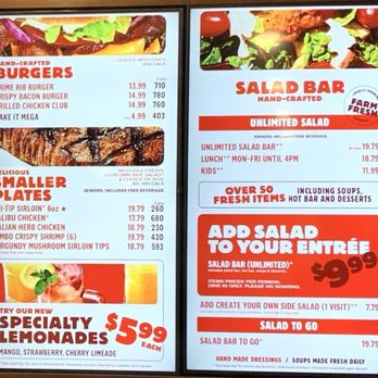 Sizzler - Menu 11/2025 - Seafood Near Me - San Diego, California Sizzler - Menu 11/2025 - Seafood Near Me - San Diego, California