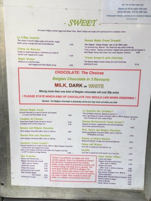 Menu photo 1 La Crêperie de Hampstead London, XGL