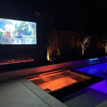 Majestic Pool & Landscape - Outdoor TV over the hot tub - Landscape Architects or Designers Near Me - Concord, California