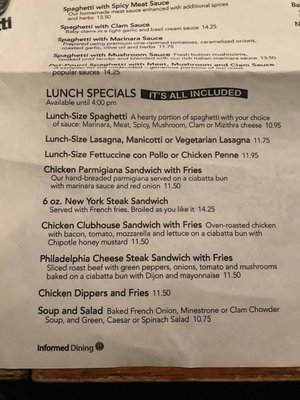 Menu photo 8 The Old Spaghetti Factory Edmonton, AB Menu photo 8 The Old Spaghetti Factory Edmonton, AB
