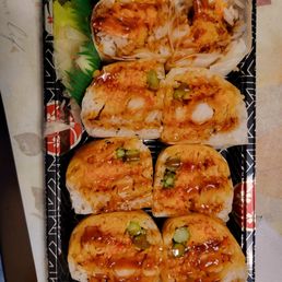 Louisiana Sushi Roll in to go package. Louisiana Sushi Roll in to go package.