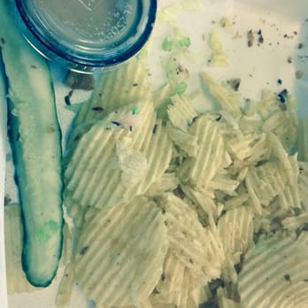 The Grey Goose - Chips and pickle sorry I ate the sandwich - American Near Me - Hampton, Virginia