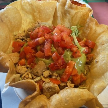 El Burrito Loco - grande taco salad (no cheese, no sour cream) - Mexican Near Me - Portland, Oregon