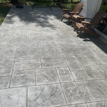 Before and After Home Improvement - Stamped concrete patio - Decks & Railing Near Me - Woodbridge, Virginia Before and After Home Improvement - Stamped concrete patio - Decks & Railing Near Me - Woodbridge, Virginia