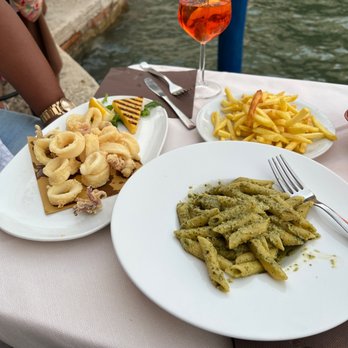 Riva Rialto - Pesto calamari and Aperol spritz - Abruzzese Near Me - Venezia, VE Riva Rialto - Pesto calamari and Aperol spritz - Abruzzese Near Me - Venezia, VE