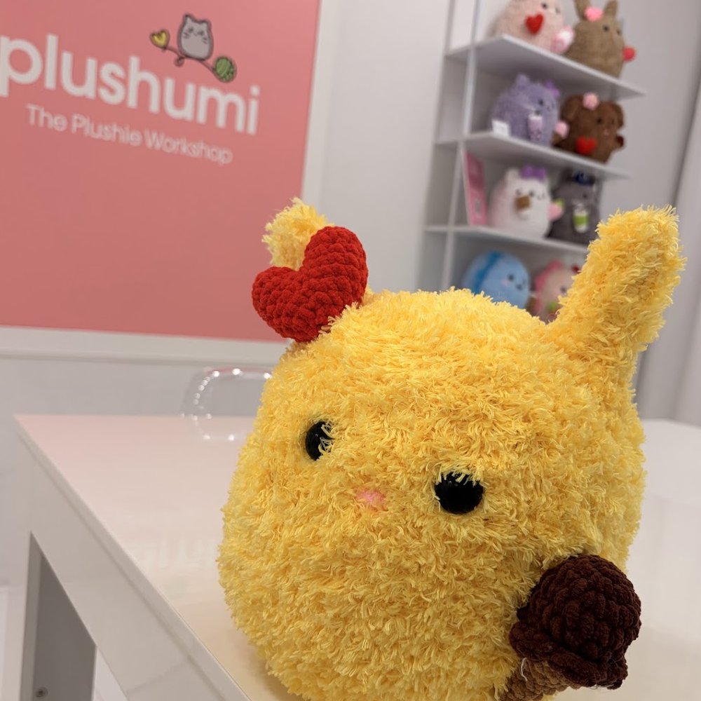 The Plushie Workshop - yellow bunny, chocolate ice cream, heart - Kids Activities Near Me - Pasadena, California The Plushie Workshop - yellow bunny, chocolate ice cream, heart - Kids Activities Near Me - Pasadena, California