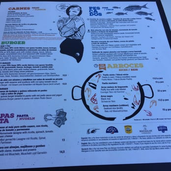 Mar Y Paz - Karte - Tapas Bars Near Me - Can Picafort, PM