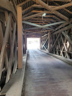 Historic Bulls Covered Bridge by null