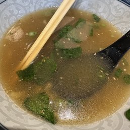 Empty ramen bowl