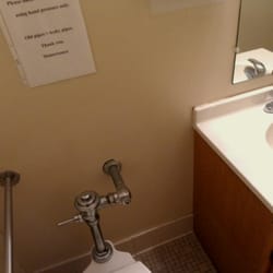 The nasty old restroom near er.