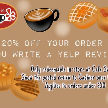 Cafe Sweets - Promo until 1/31/25 - Coffee & Tea Near Me - Arcadia, California