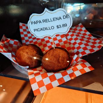 Azucar Cuban Bakery & Cafe - Papa Rellena de Picadillo - Cuban Near Me - Houston, Texas