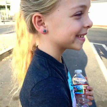 Maya Arabia - Maya special ordered the kids earrings for her and she picked these cute turtles. - Piercing Near Me - Pomona, California