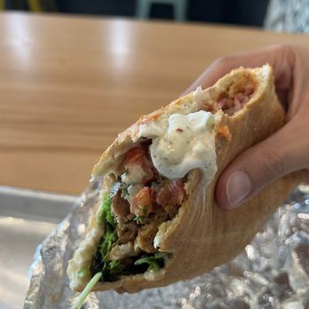 Mezeh - Chicken shawarma in a pita - Mediterranean Near Me - Rockaway, New Jersey Mezeh - Chicken shawarma in a pita - Mediterranean Near Me - Rockaway, New Jersey