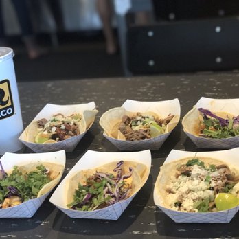 Rusty Taco - Our spread. Shrimp, brisket, BBQ brisket tacos. - Tex-Mex Near Me - Hurst, Texas Rusty Taco - Our spread. Shrimp, brisket, BBQ brisket tacos. - Tex-Mex Near Me - Hurst, Texas